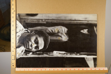 Early print (1970's). mounted exhibition print.