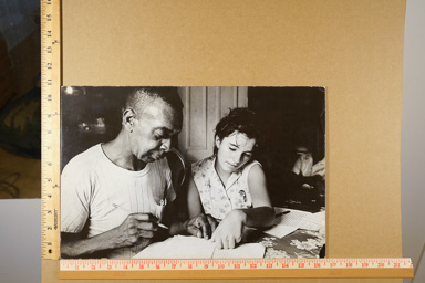 Early print (1970's). mounted exhibition print.