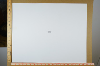 Fiber-based silver gelatin print, printed circa 2010.