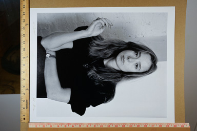Portrait of Ann Beattie. Archival ink print, signed on front by both photographer and subject
