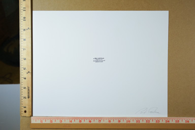 Fiber-based silver gelatin print, signed. print circa 2010., Miami Beach era, signed
