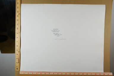 signed on back, sgfb print, NYC era
