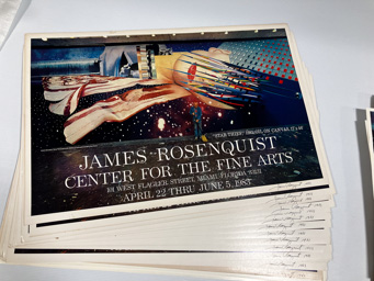 Set of signed posters. James Rosenquist. Star Thief.
